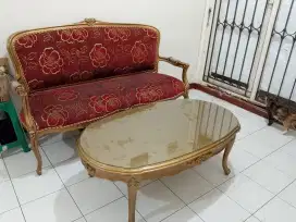 Meja kursi jati muda