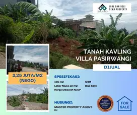 Tanah kavling termurah dibawah NJOP di Villa Pasirwangi Ujungberung