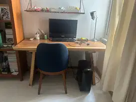 meja belajar dan kursi