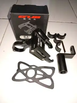 GUB P30 Holder Hp Motor Bahan Besi Alumunium Alloy