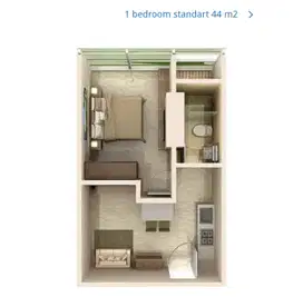 Jual Rugi Apartemen Praxis Intiland, Panglima Sudirman