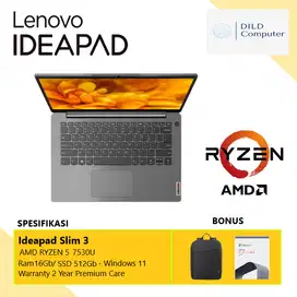 Lenovo IdeaPad Slim 3 - AMD Ryzen 5 7530U 16GB 512GB W11 OHS 2021