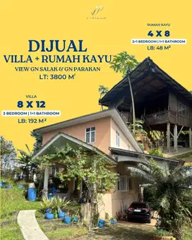 Vco - Dijual Vila Pancawati Ciawi LuasTanah 3800 Meter Sertifikat