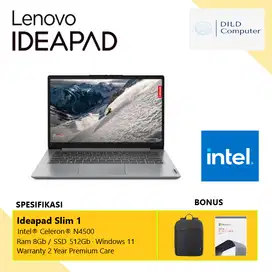 Lenovo IdeaPad 1 - Intel Celeron N4500 8GB 512GB W11 OHS 2021