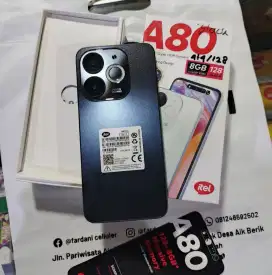 Infinix itel a80 ram 4/128 gb fullset mulus pisan
