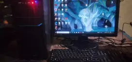 Core i5 gen4 monitor 19 wide siap design dan edit