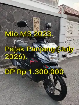 Mio M3 2023. Pajak Sangat Panjang. Like New. Mulus. Cash/Kredit/TT