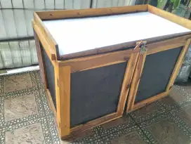 Booth kayu portable