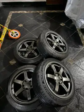 Velg ring17+ban michelin sport