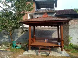 Gazebo kayu kelapa