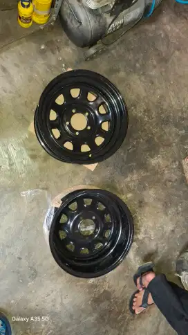 Jual velg ring 15 lebar 8 , 5pcs velg sama serep