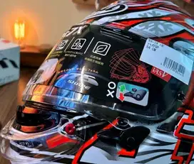 Helm arai rx7x HAGA fire and ice