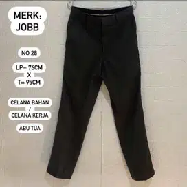 PRELOVED JOBB CELANA BAHAN / CELANA KERJA ABU TUA (No 28)