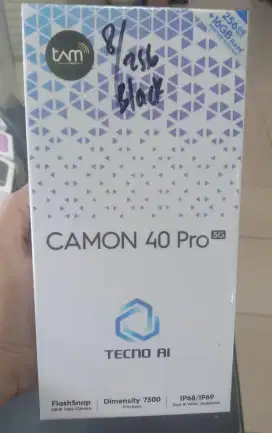 Tecno Camon 40 Pro 5G 8/256GB Garansi Resmi Bisa Cod Depok
