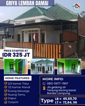 RUMAH MURAH SIAP HUNI DEKAT KEMANA MANA
