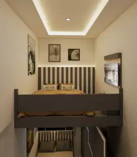 Kitchen set , Tempat tidur , Lemari pakaian , Meja rias
