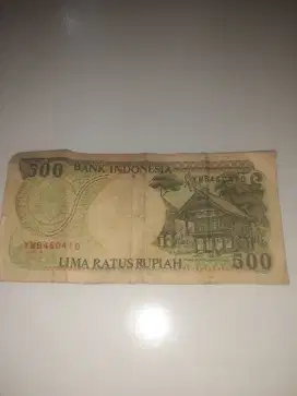 Jual uang kertas Rp 500 th 1992