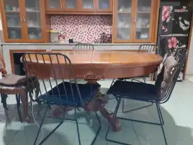 Meja kayu jati asli