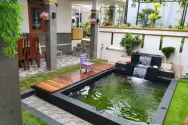 Tukang kolam ikan koi