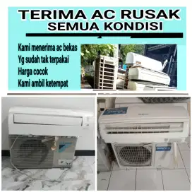 Terima ac bekas rusak