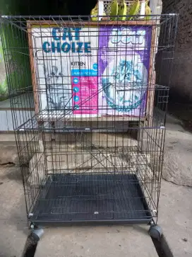 Kandang Kucing 3 Tingkat Kondisi Baru