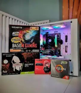 pc gaming murah ryzen 5 4500 / ram 16gb / gtx 1650 / ssd / hdd 1tb
