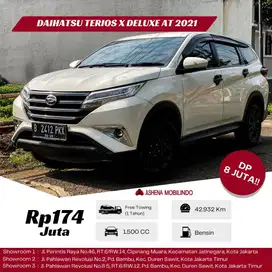 Terios X Deluxe AT 2021 Putih DP 8jt Cash Atau kredit Terbaik SeOLX!
