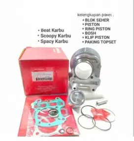 BLOK SEHER BEAT KARBU ISI KOMPLIT SCOOPY KARBU SPACY KARBU BLOK SEHER