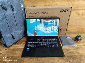 MSI Modern 14 C12M Core i3-1215U 8/256GB FHD IPS FULLSET GARANSI ON