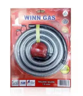 selang kompor gas + regulator miyako
