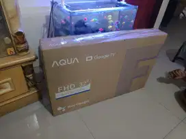 LED Android google TV aqua 32 inc baru