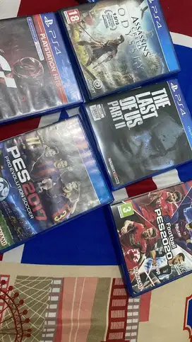 Bd ps4 TLOU ll , grandturismo sport, pes2017, pes2020
