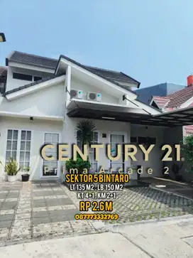 14249 // jual cepat rumah 2 lt di sektor 5 dekat stan bintaro