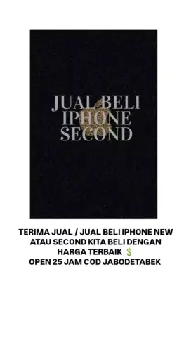 Jual beli iPhone second
