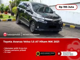 [ LOW KM 12RB ] Toyota Avanza Veloz 1.5 AT Hitam 2021/2022