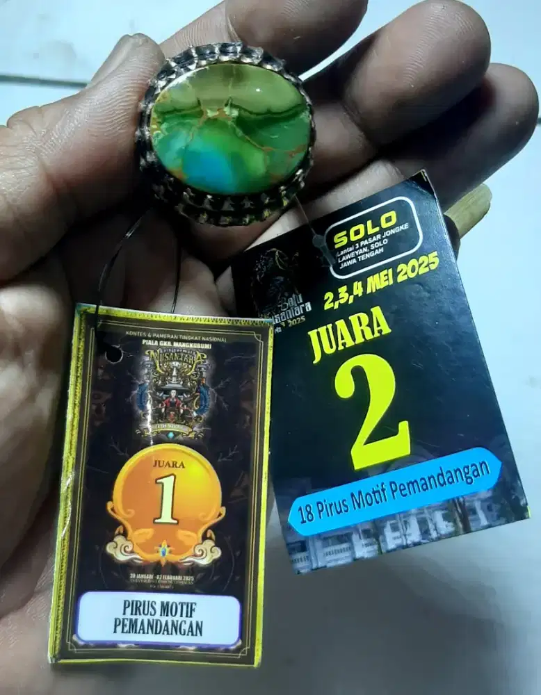 Koleksi Istimewa Pirus Persia Multiwarna Motif Pemandangan Juara