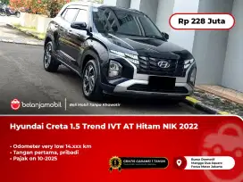 [ LOW KM 14RB ] Hyundai Creta 1.5 Trend IVT AT Hitam 2022/2023