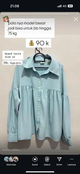 Preloved baju levis
