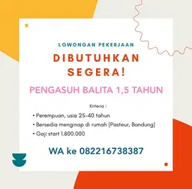 PENGASUH ANAK 1,5 TAHUN