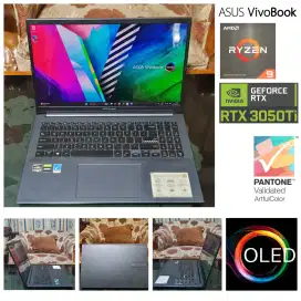 OLED Ryzen 9 RTX 3050 Laptop Gaming Creator Editor Asus Vivobook Pro