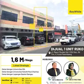 Dijual Cepat Ruko 1 Pintu di Jl Mayor Ruslan Kota Palembang