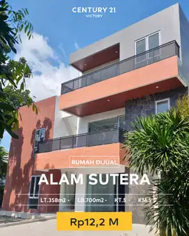 Dijual Rumah Modern 3 Lantai Di Alam Sutera