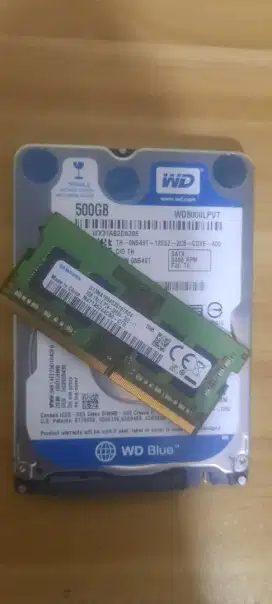 Jual borong HDD- Laptop 500GB/Ram-DDR4-4gb(Normal Semua) Jual Cepat