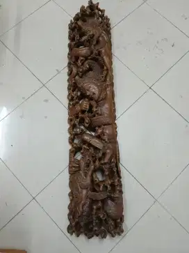 Ukiran kayu pajangan dinding