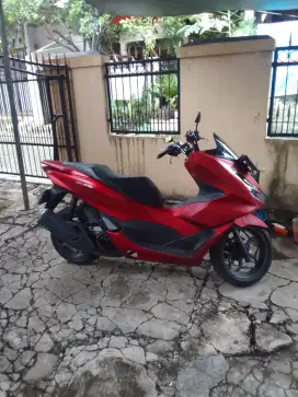 Jual motor pcx warna merah marun siap pake pajak of 2 thn