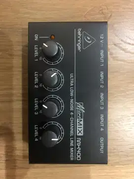Mixer mini micromix mx400 behringer 4ch ultra noise processor LANGKA