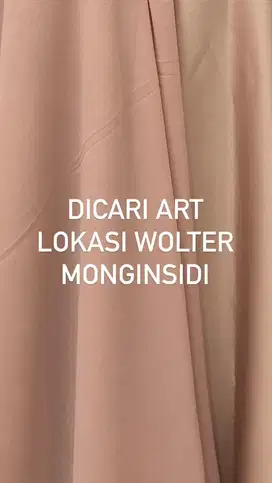 DICARI ASISTEN RUMAH TANGGA