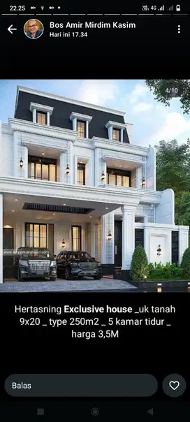Rumah mewah 9x20 di sktr kawasan elit Hertsning pettarani r