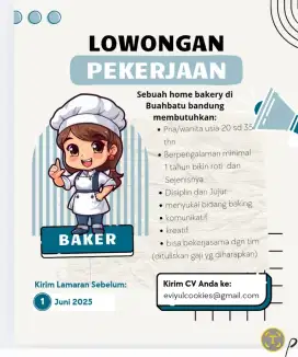 Lowongan Kerja Baker