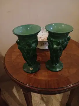 Malachite green bohemian Art deco 1930
